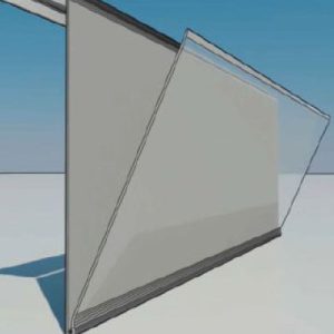 F-28 FLEJERA ABATIBLE GRIS 15 CM.